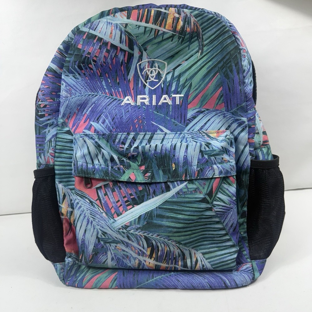 Ariat Unisex Backpack Adjustable Hawaiian Floral Beach Summer 17"‎